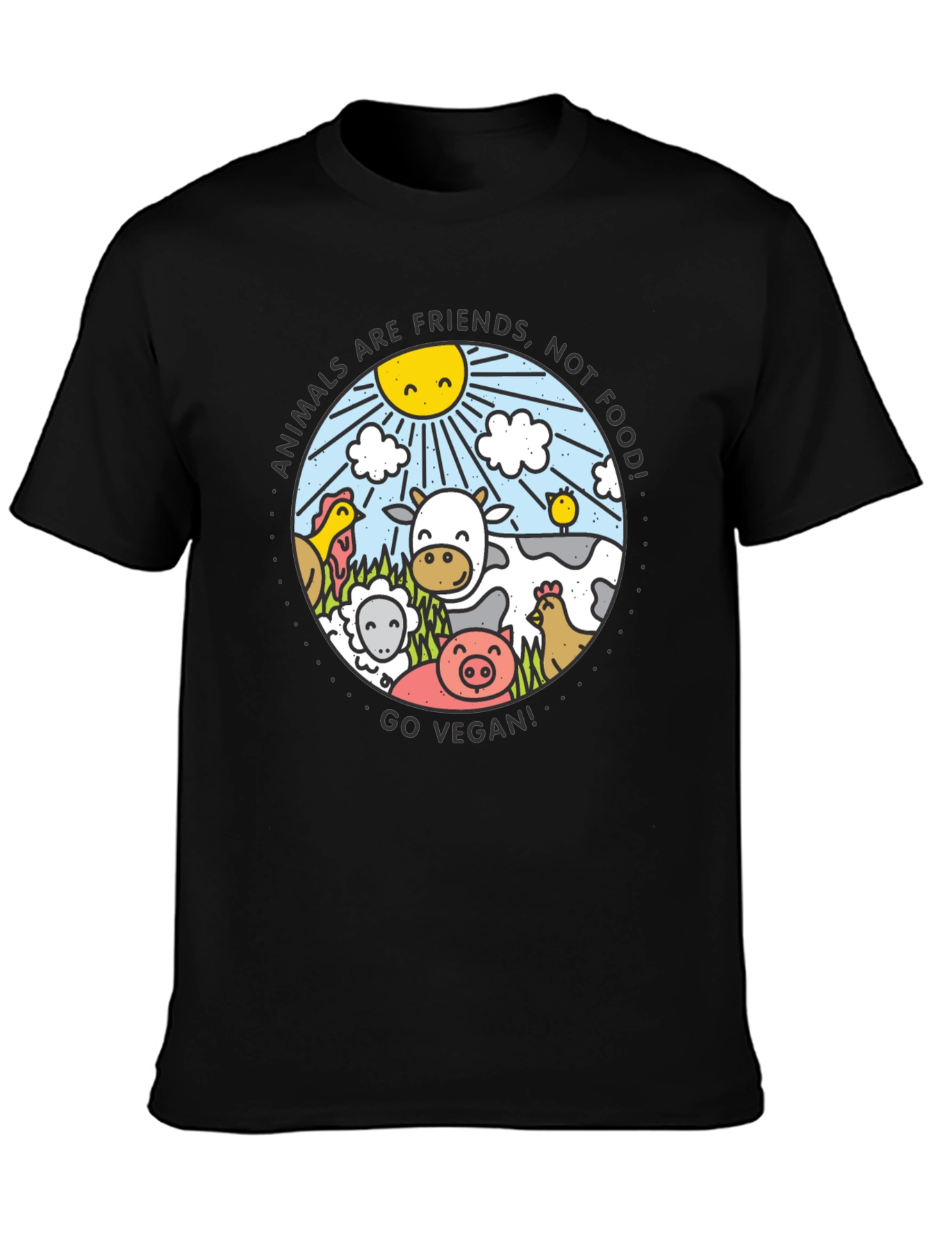 Vegan Life T-Shirt: Animals Are Friends