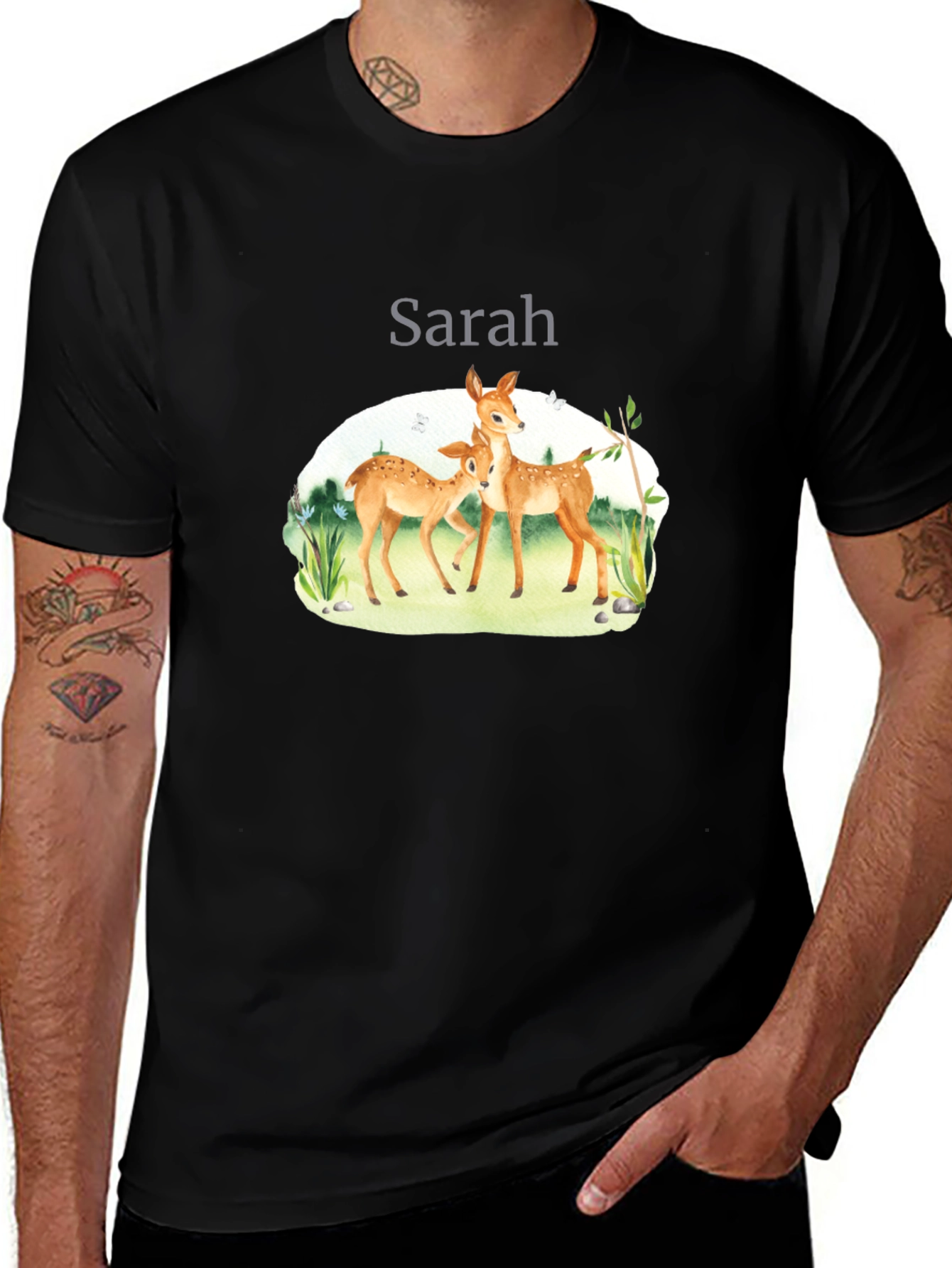 Deer Family Personalized T-Shirt