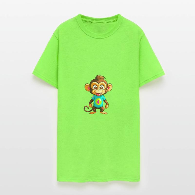 A Cartoonish Monkey in a Playful Pose