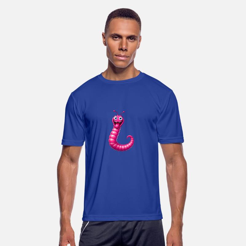 A Cartoonish Worm in a Playful Pose