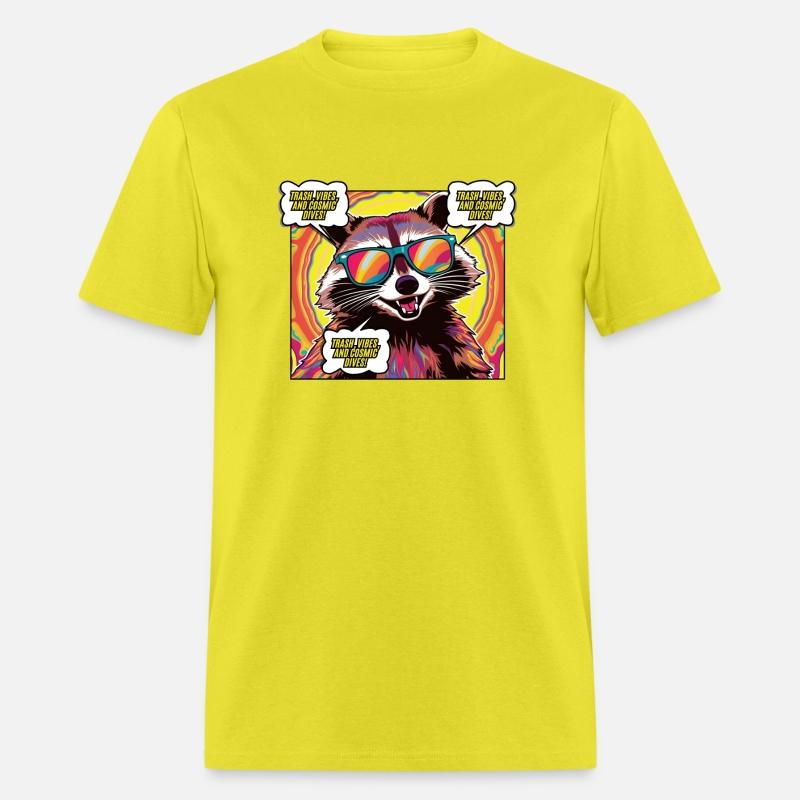A Psychedelic Trash Advocate Raccoon