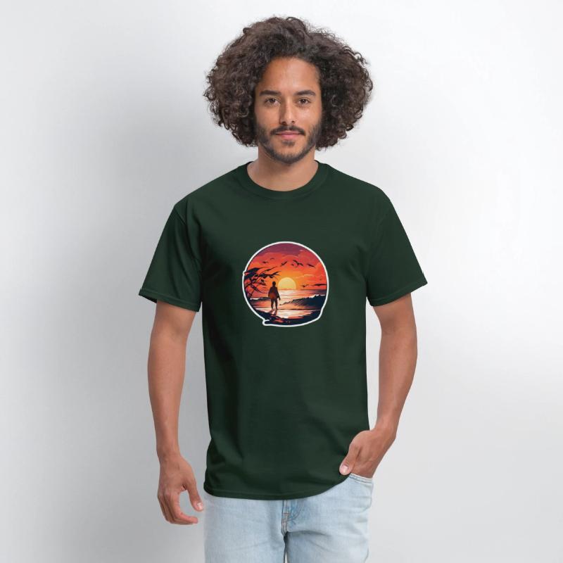 A Traveler Standing On A Beach