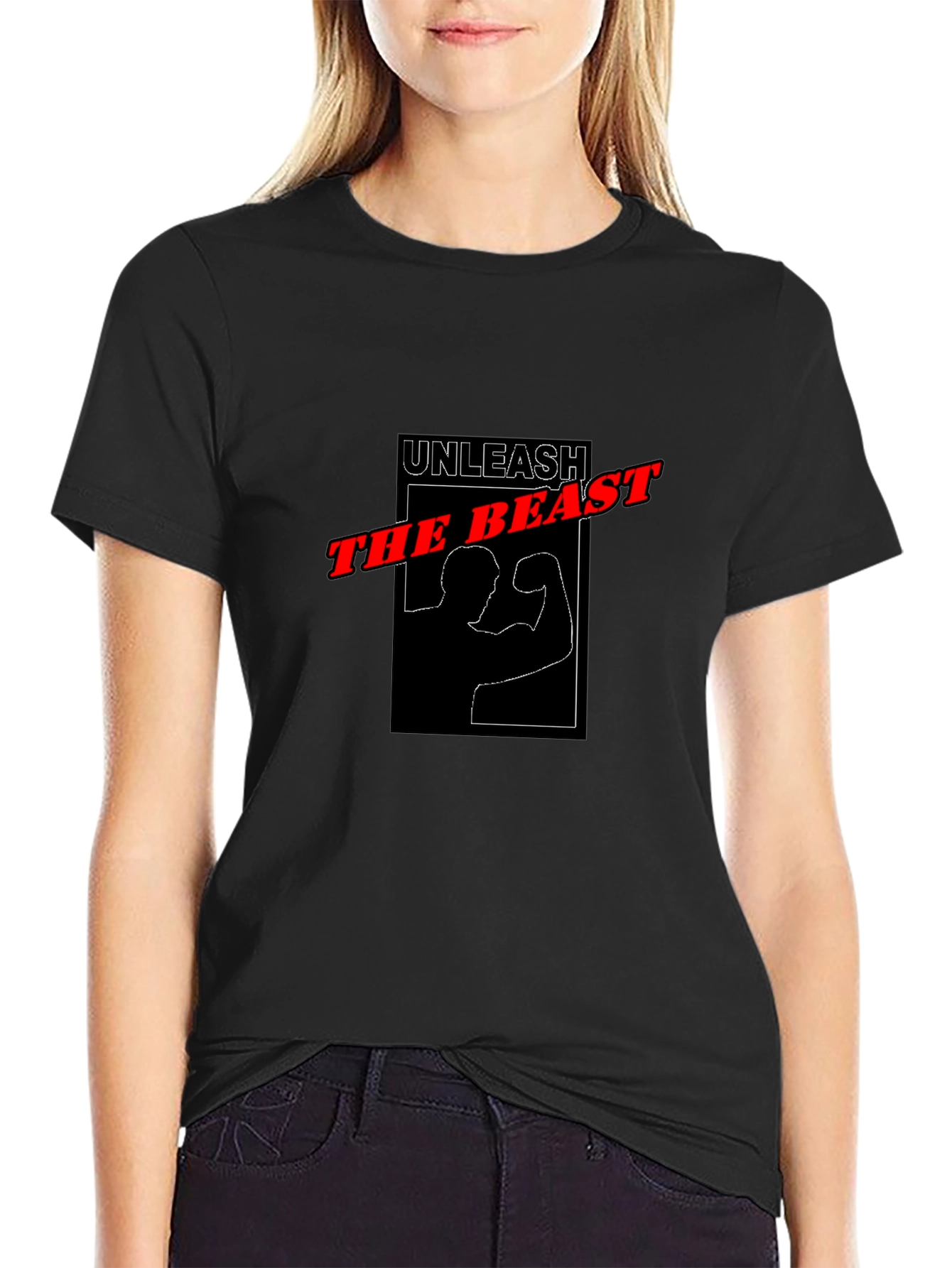 Unleash The Beast Black Graphic Tee