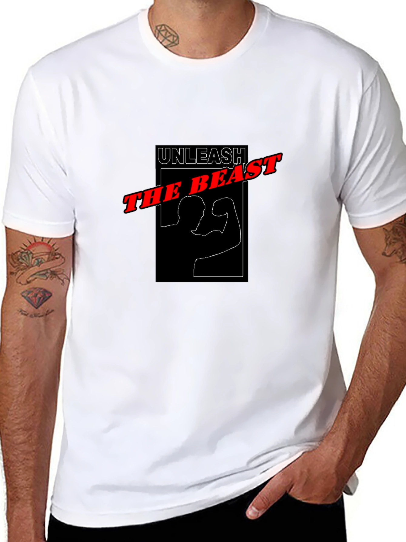 Unleash The Beast Black Graphic Tee