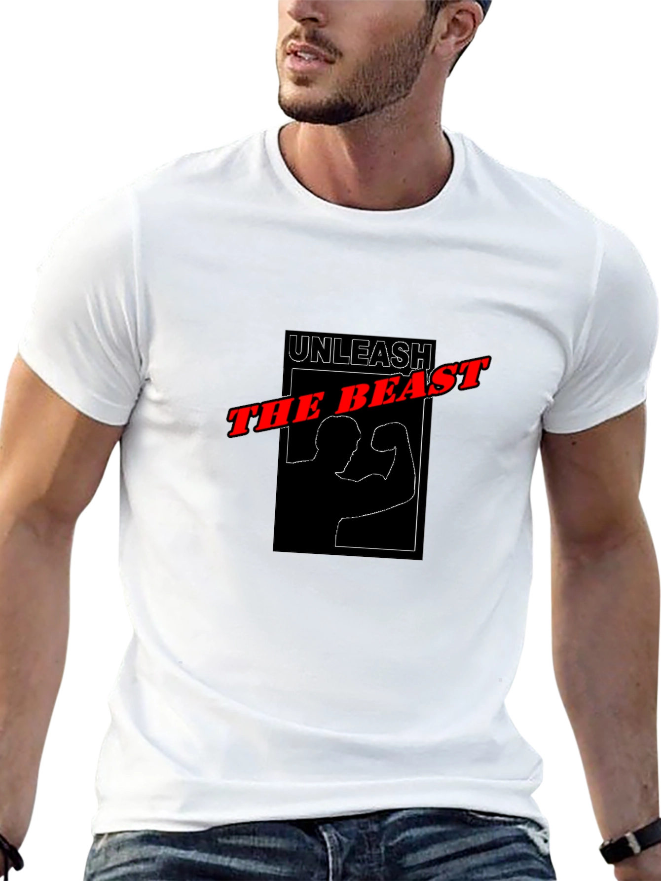 Unleash The Beast Black Graphic Tee