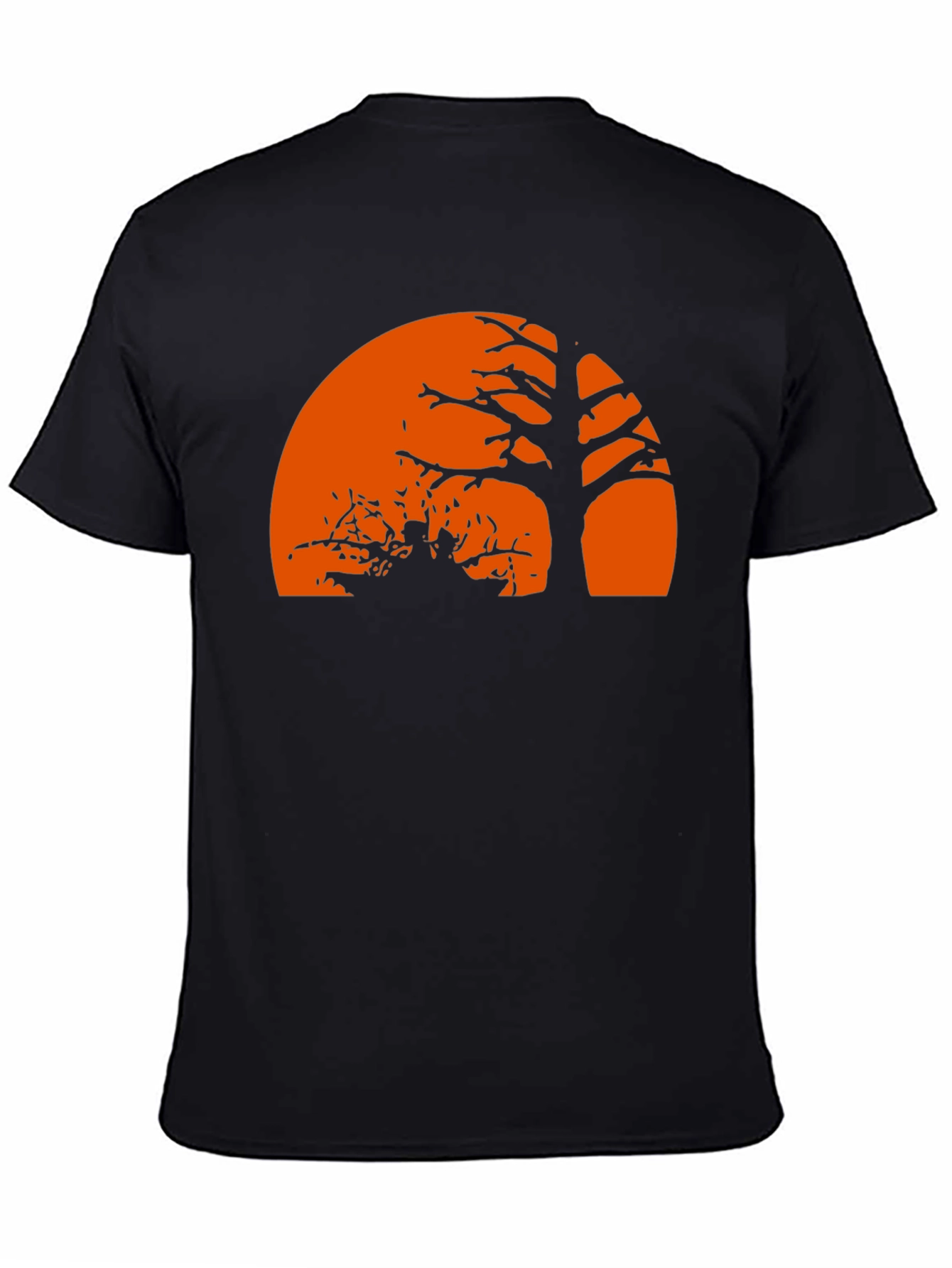 Spooky Halloween Tree Silhouette T-Shirt