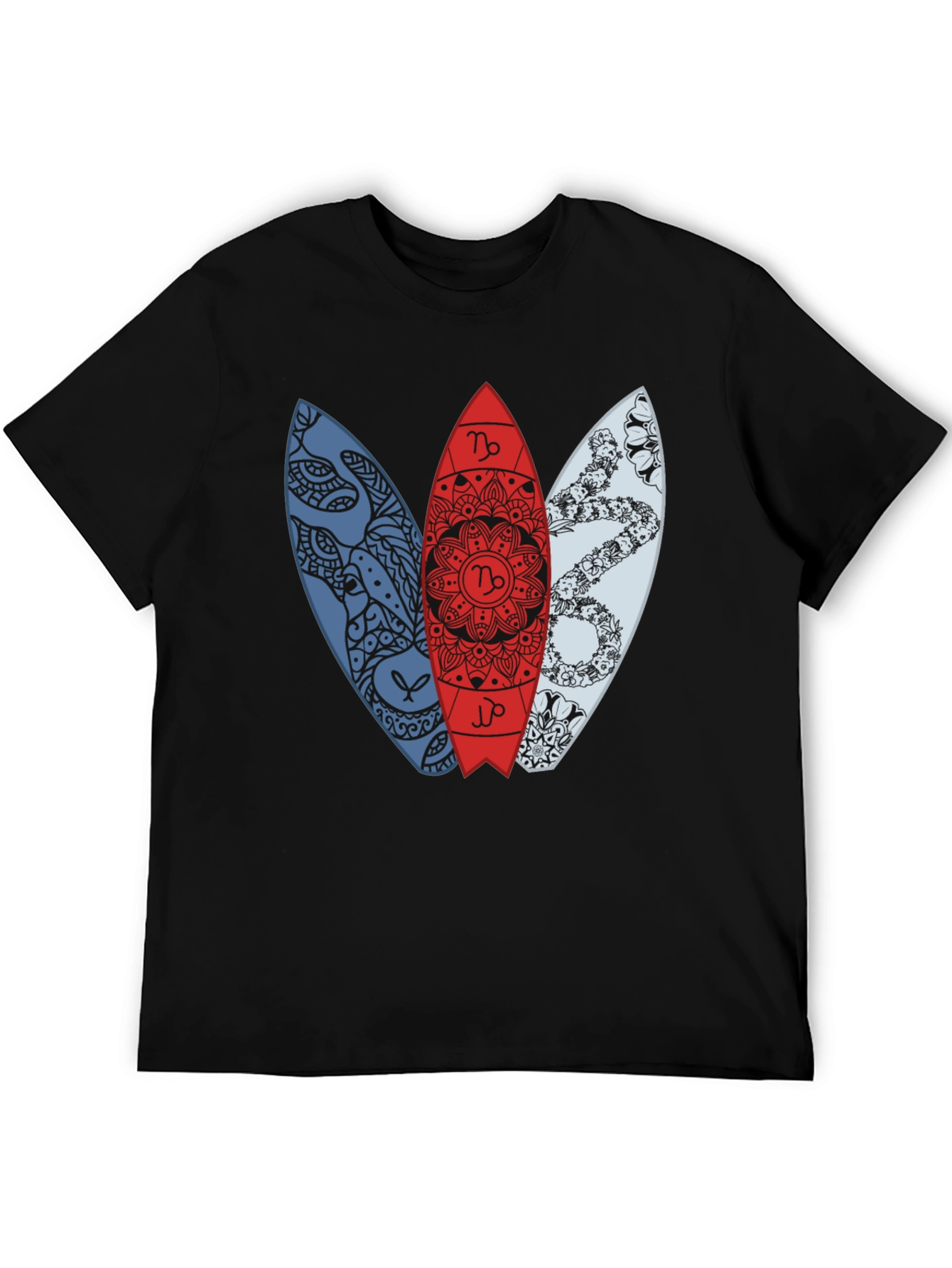 Surfboard Zodiac T-Shirt - Capricorn Design