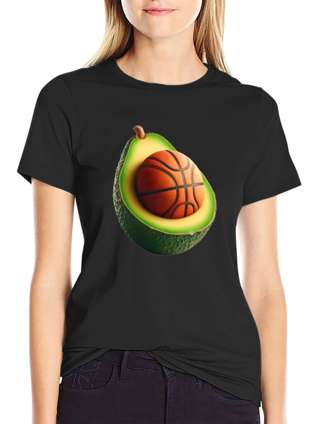 Avocado Basketball T-Shirt - Funny Graphic Tee