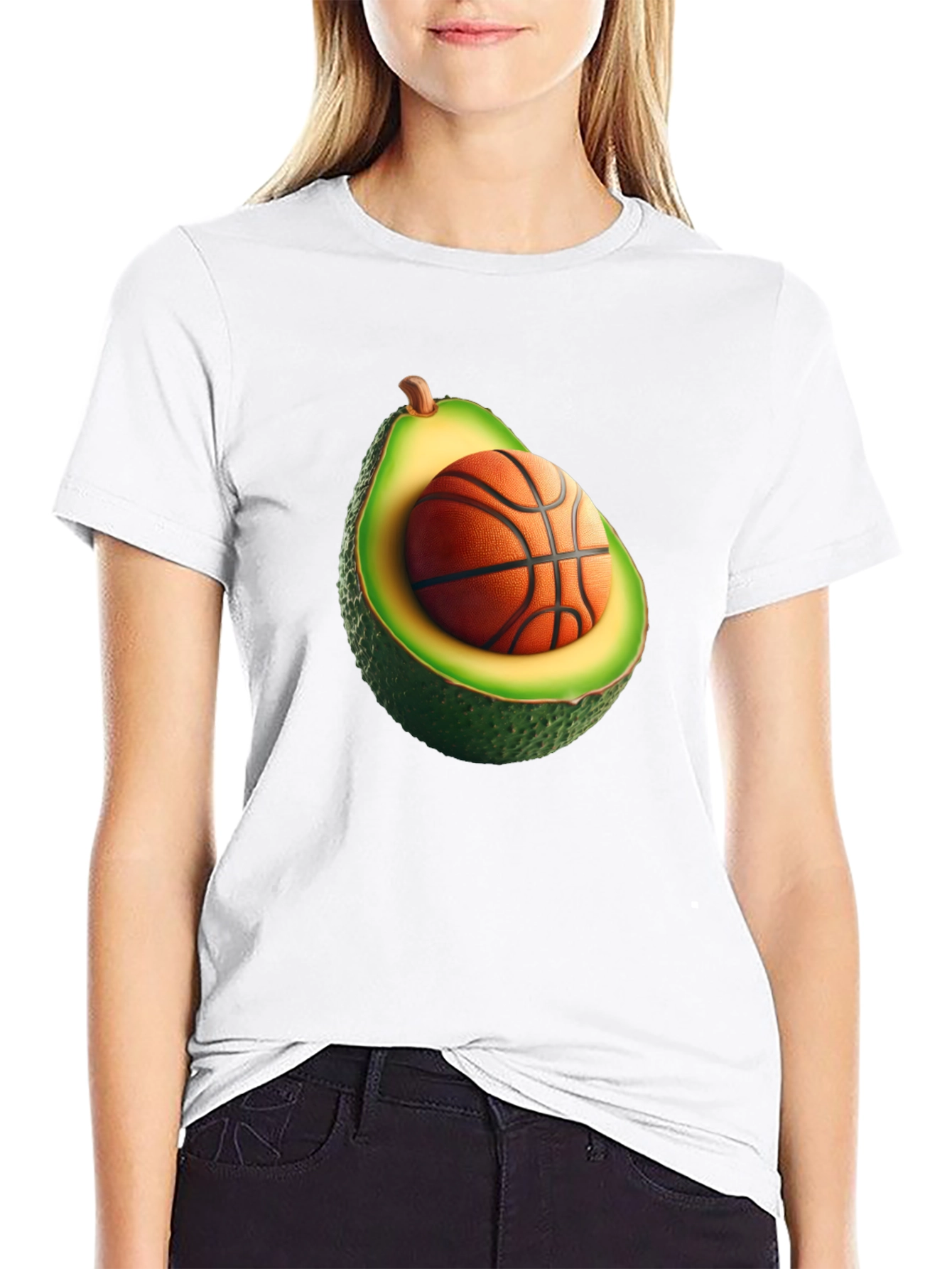 Avocado Basketball T-Shirt - Funny Graphic Tee