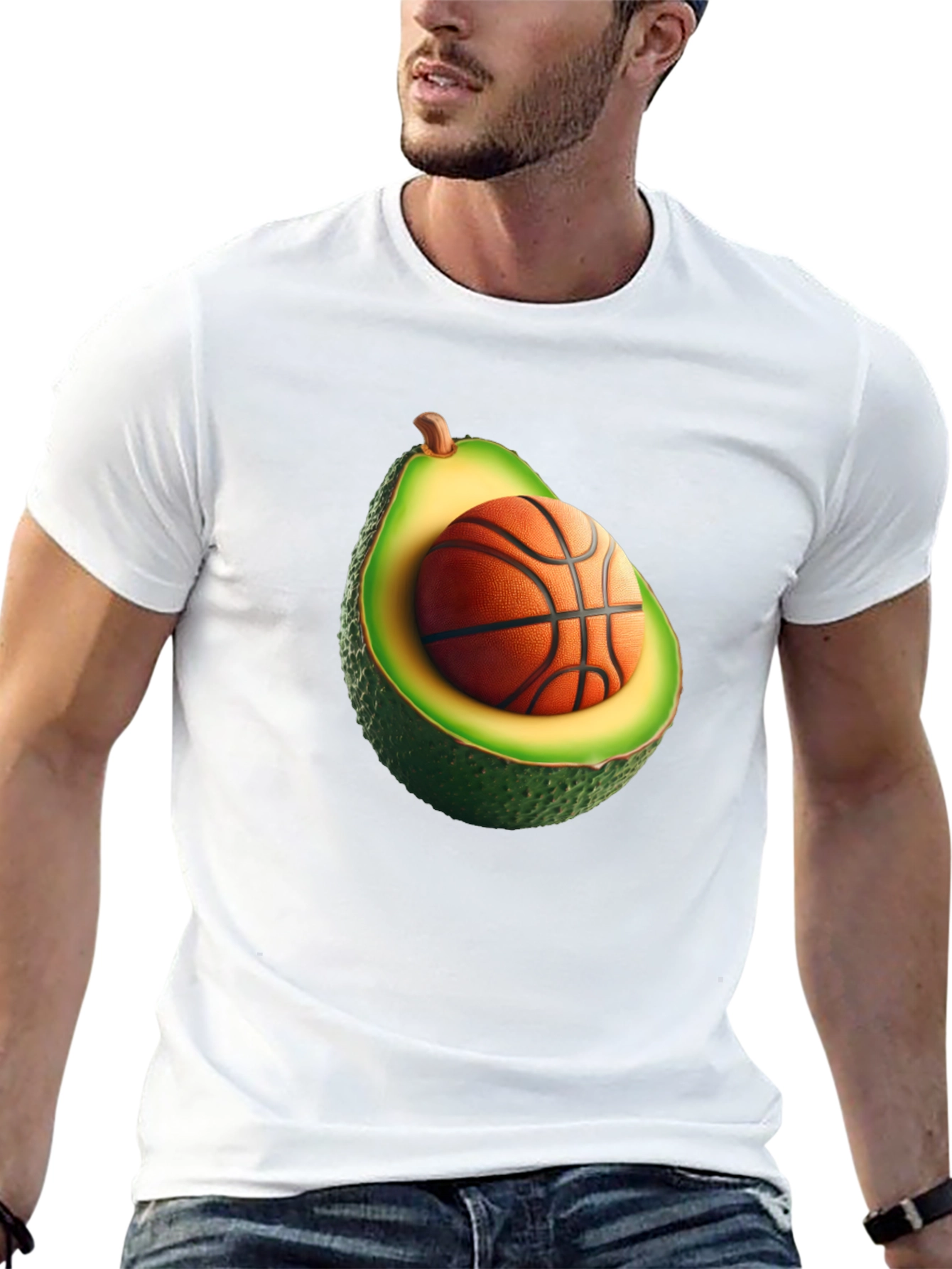 Avocado Basketball T-Shirt - Funny Graphic Tee