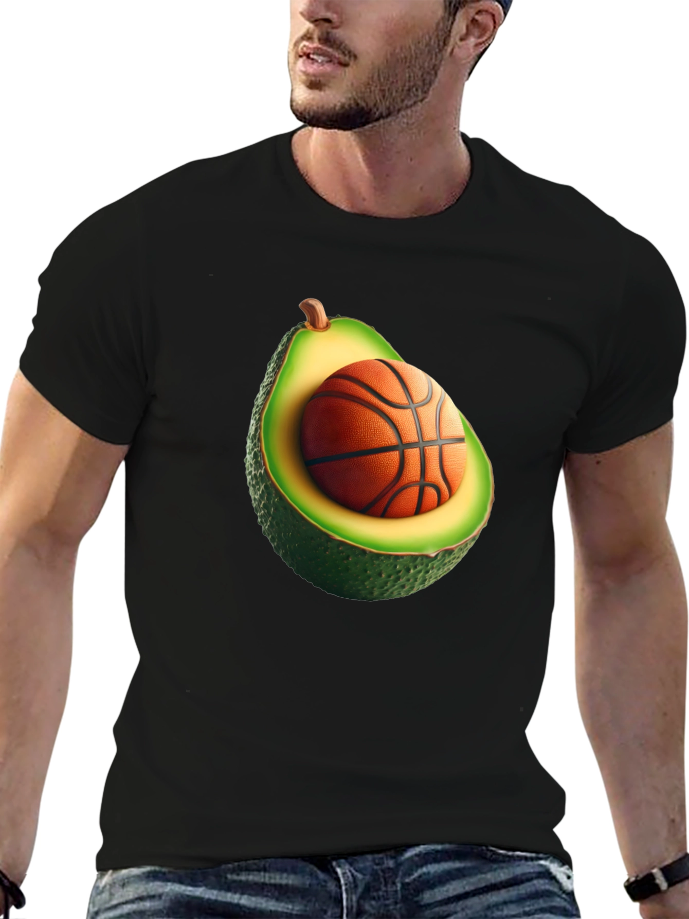 Avocado Basketball T-Shirt - Funny Graphic Tee