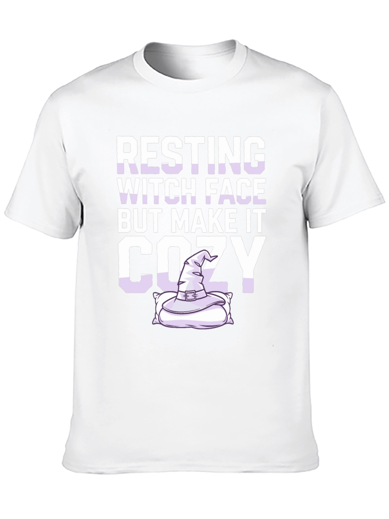 Resting Witch Face Cozy T-Shirt - Halloween Apparel