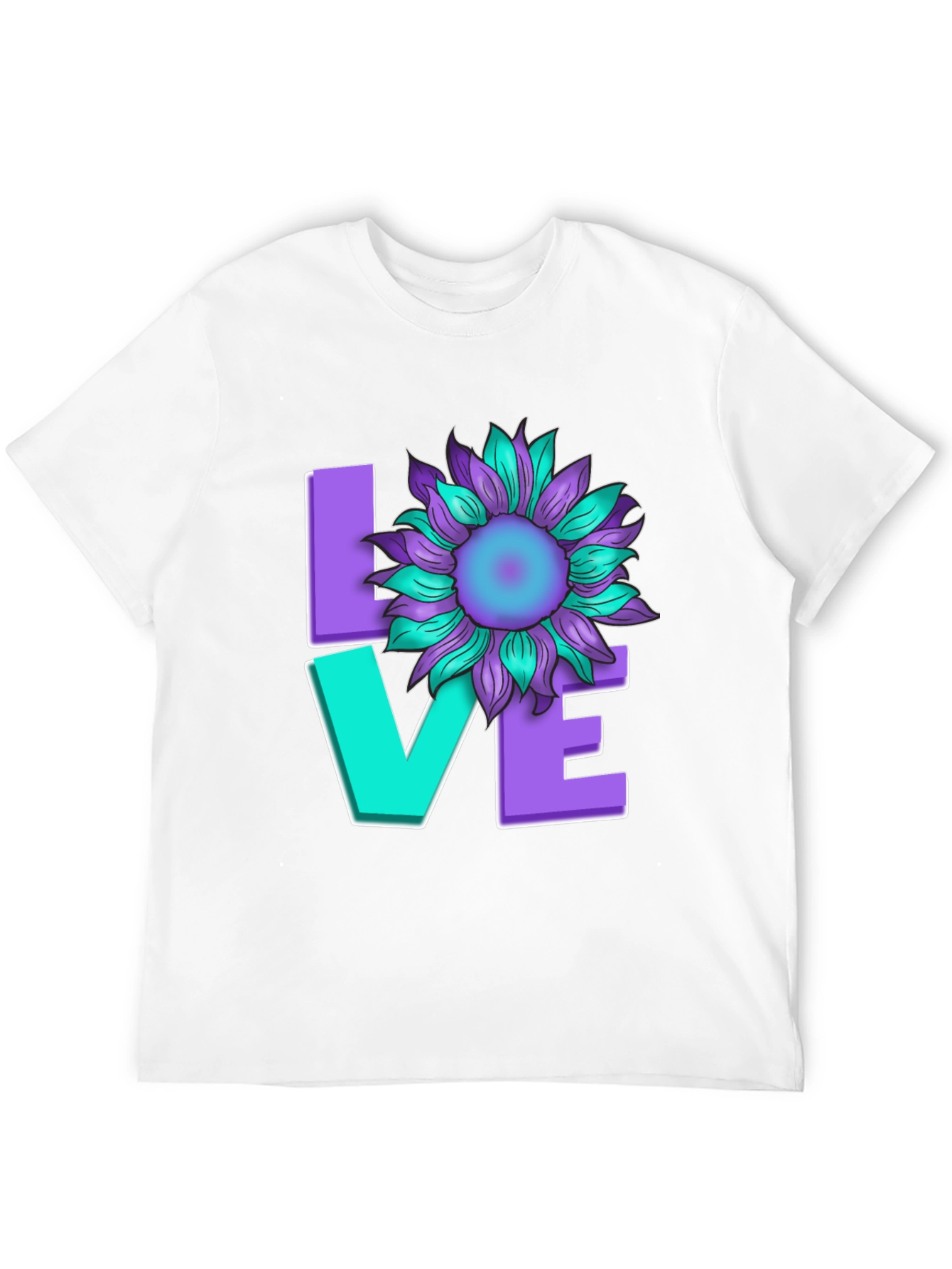 Love Sunflower Graphic T-Shirt