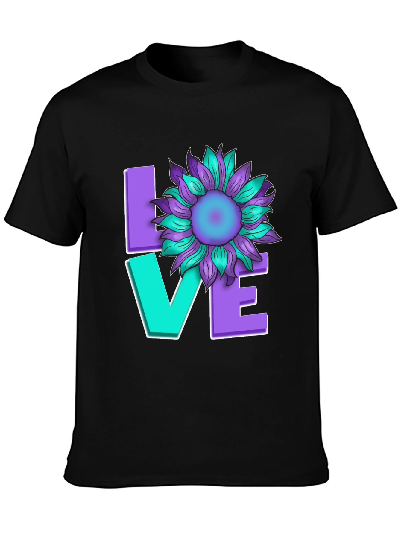Love Sunflower Graphic T-Shirt