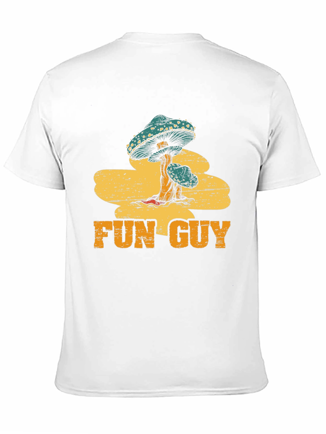 Fun Guy Mushroom Graphic Tee - Black