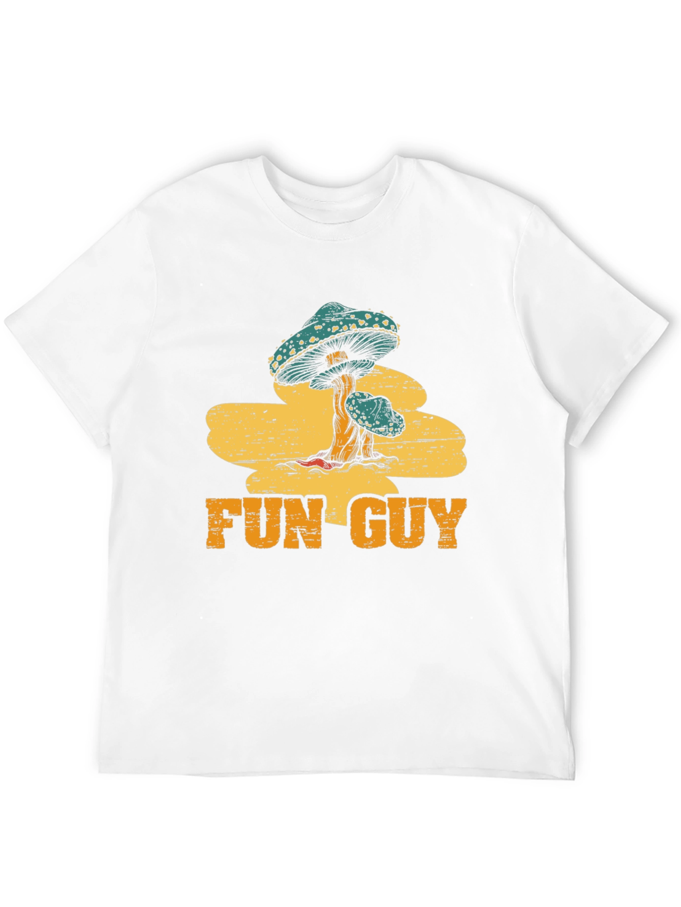 Fun Guy Mushroom Graphic Tee - Black