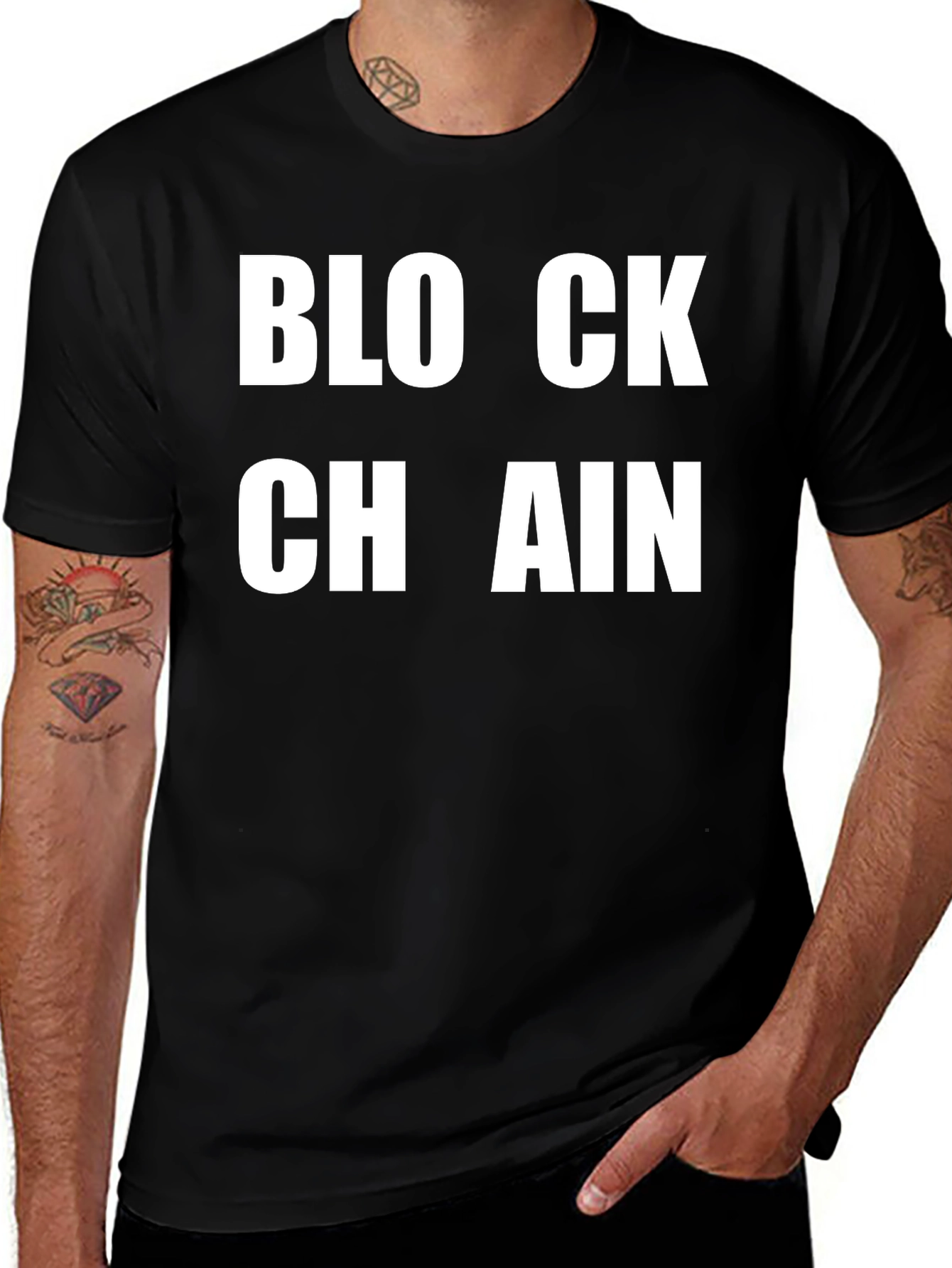 Blockchain Graphic Tee - Crypto Enthusiast Apparel