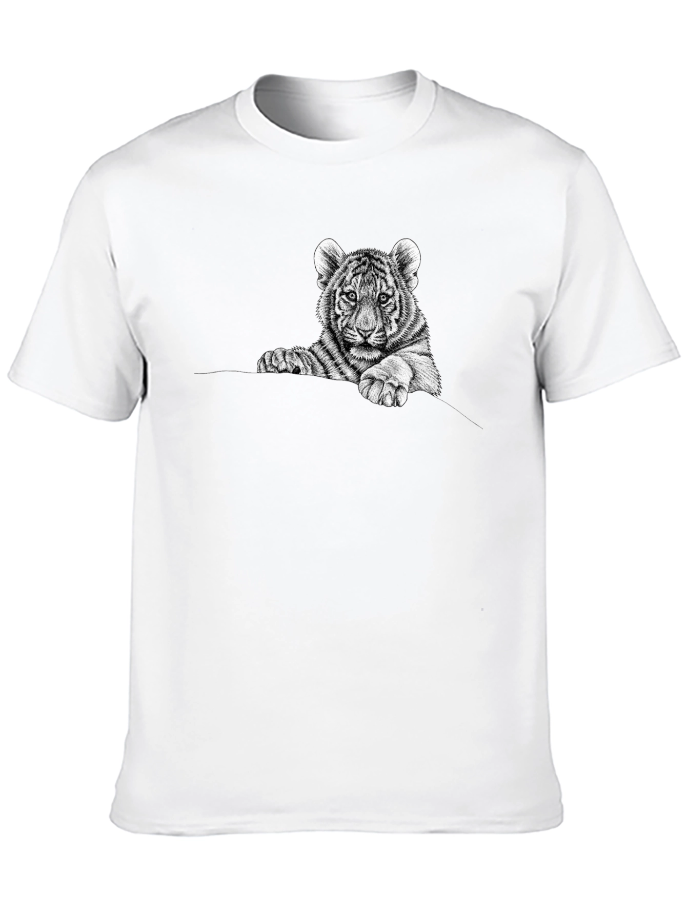 Tiger Cub Graphic Tee - Black Cotton