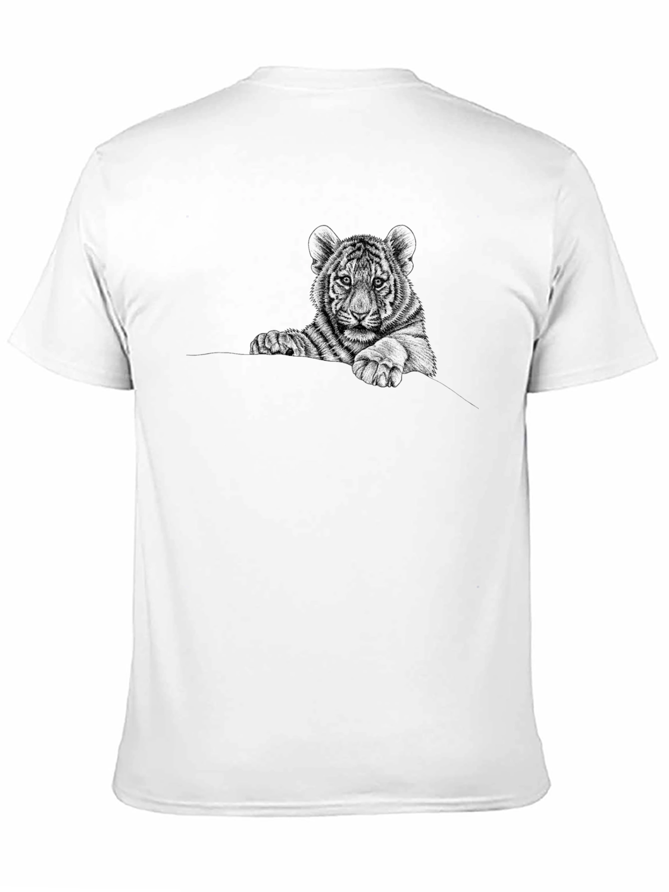 Tiger Cub Graphic Tee - Black Cotton