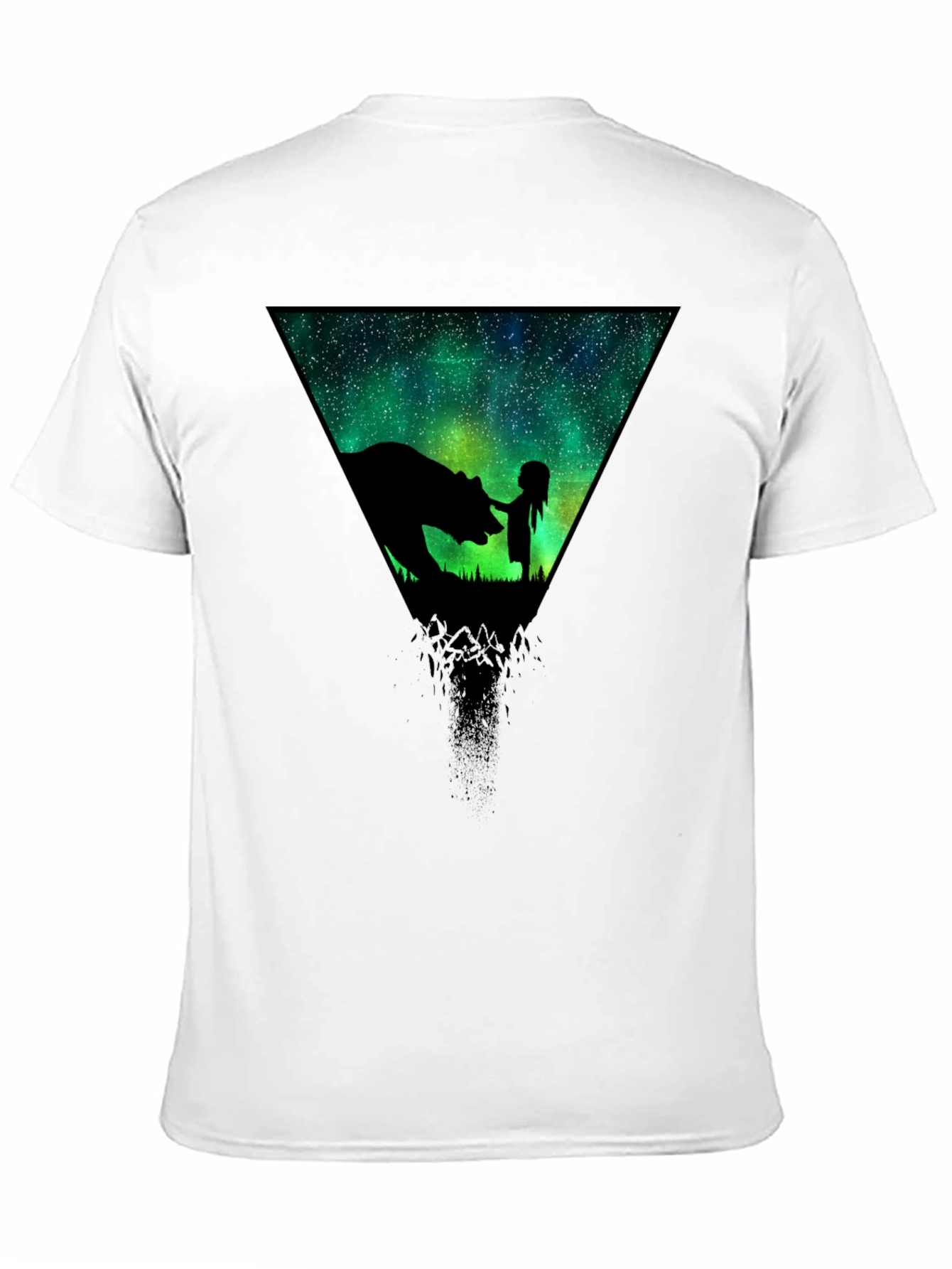 Cosmic Bear & Girl Graphic T-Shirt