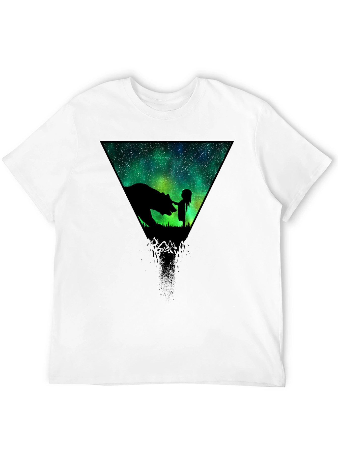 Cosmic Bear & Girl Graphic T-Shirt