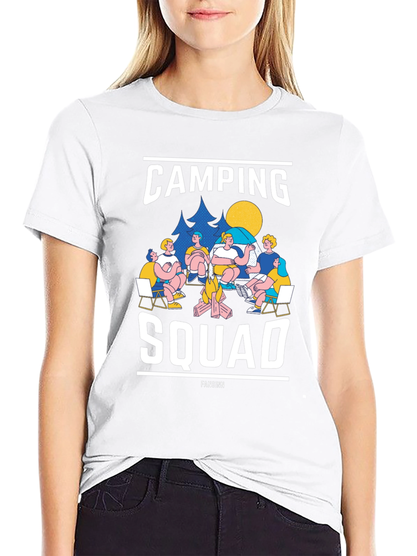 Camping Squad Black T-Shirt
