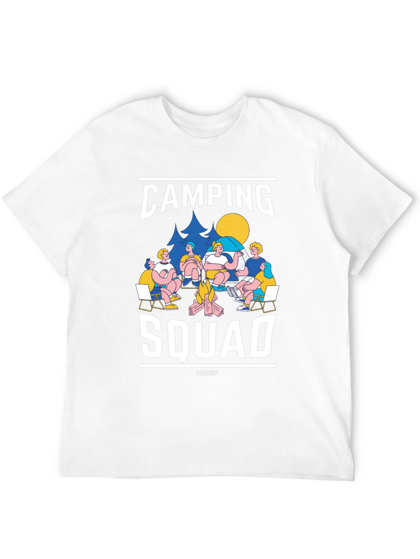Camping Squad Black T-Shirt