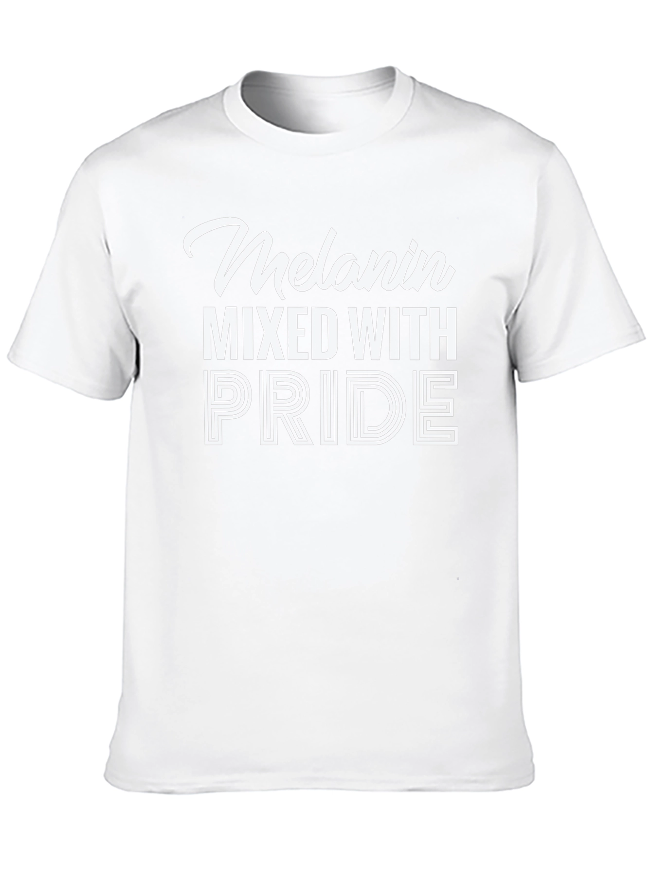 Melanin Mixed With Pride T-Shirt - Black