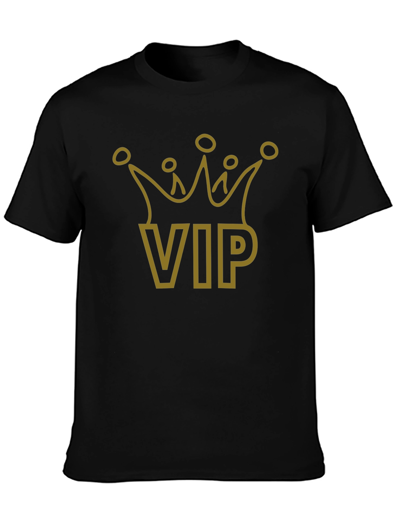 VIP Crown Graphic T-Shirt - Black