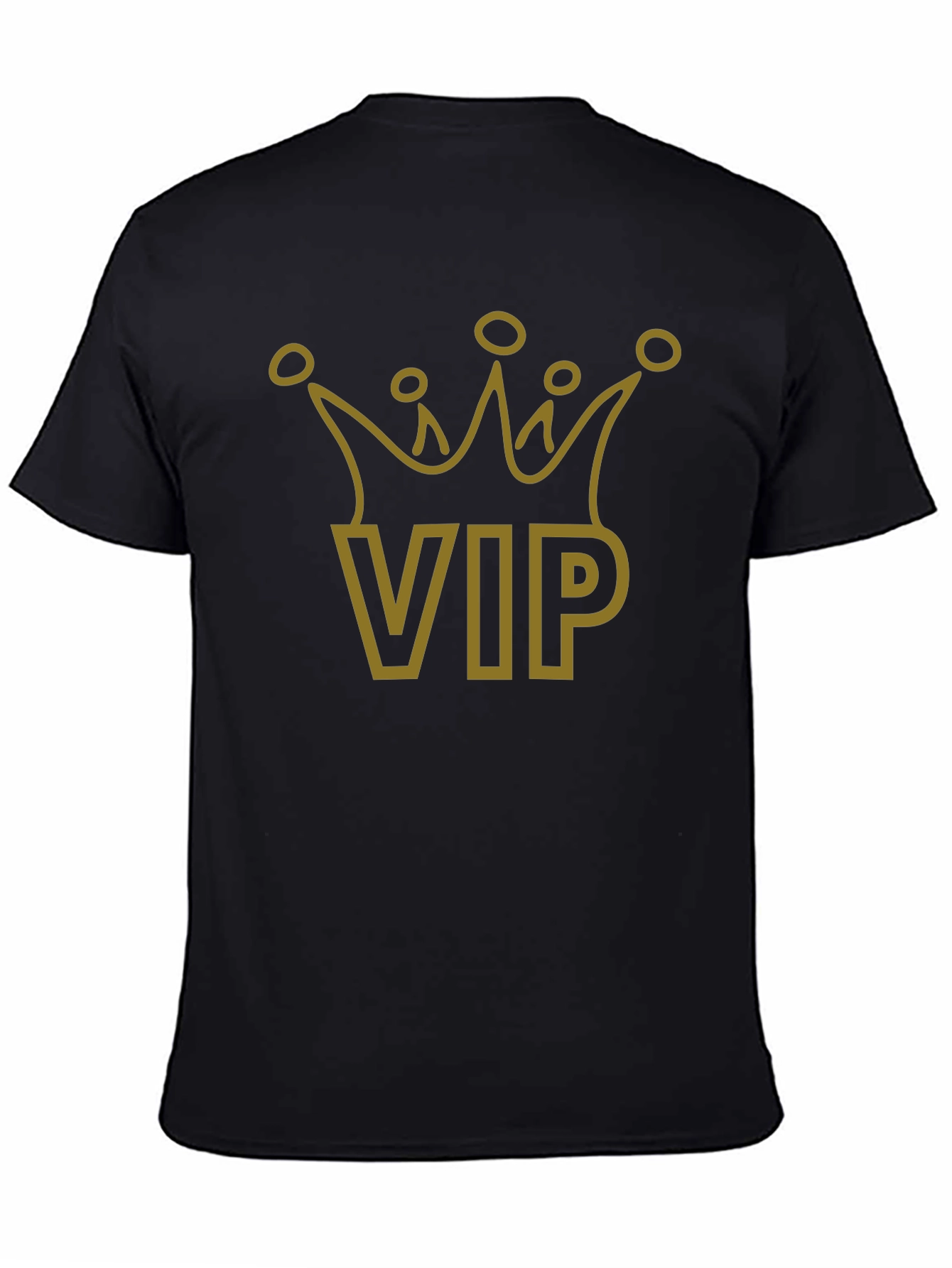 VIP Crown Graphic T-Shirt - Black