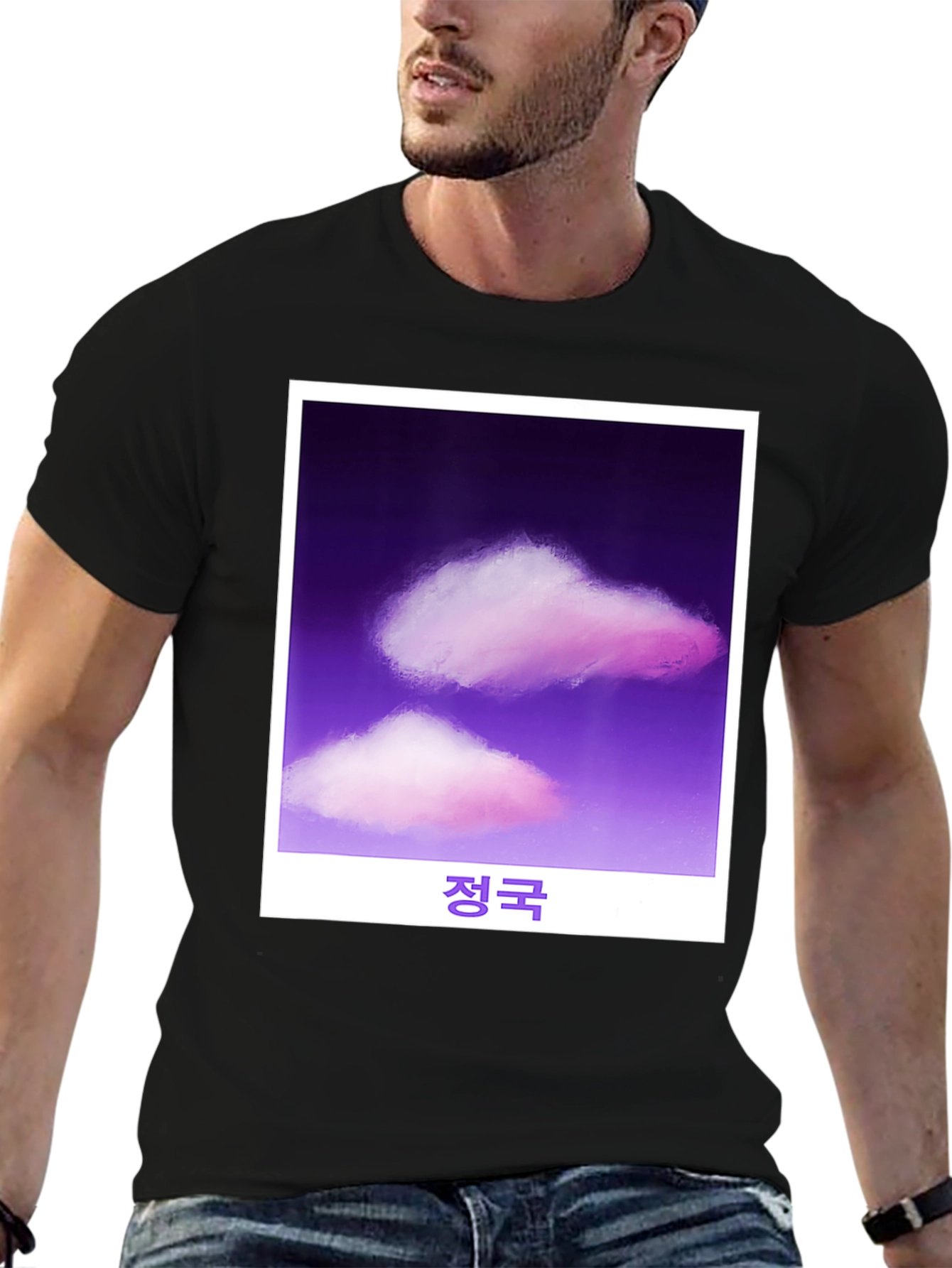 Cloud Graphic Black T-Shirt