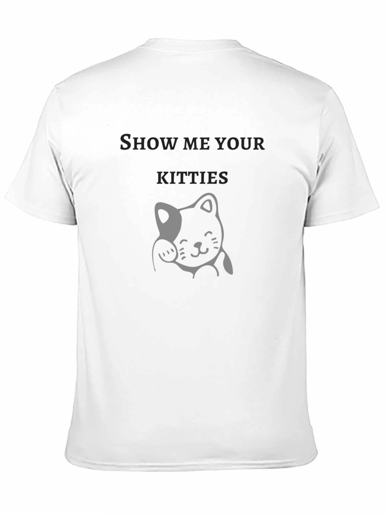 Show Me Your Kitties Black Graphic Tee