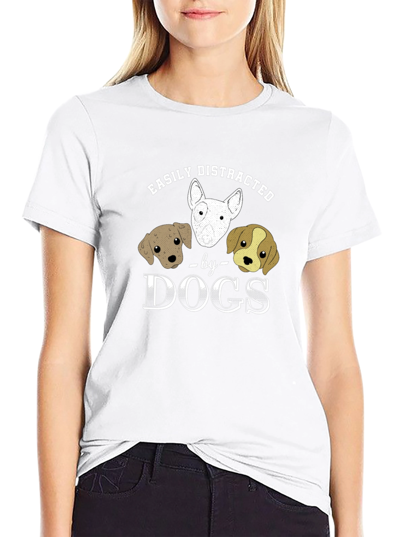 Easily Distracted by Dogs Graphic Tee