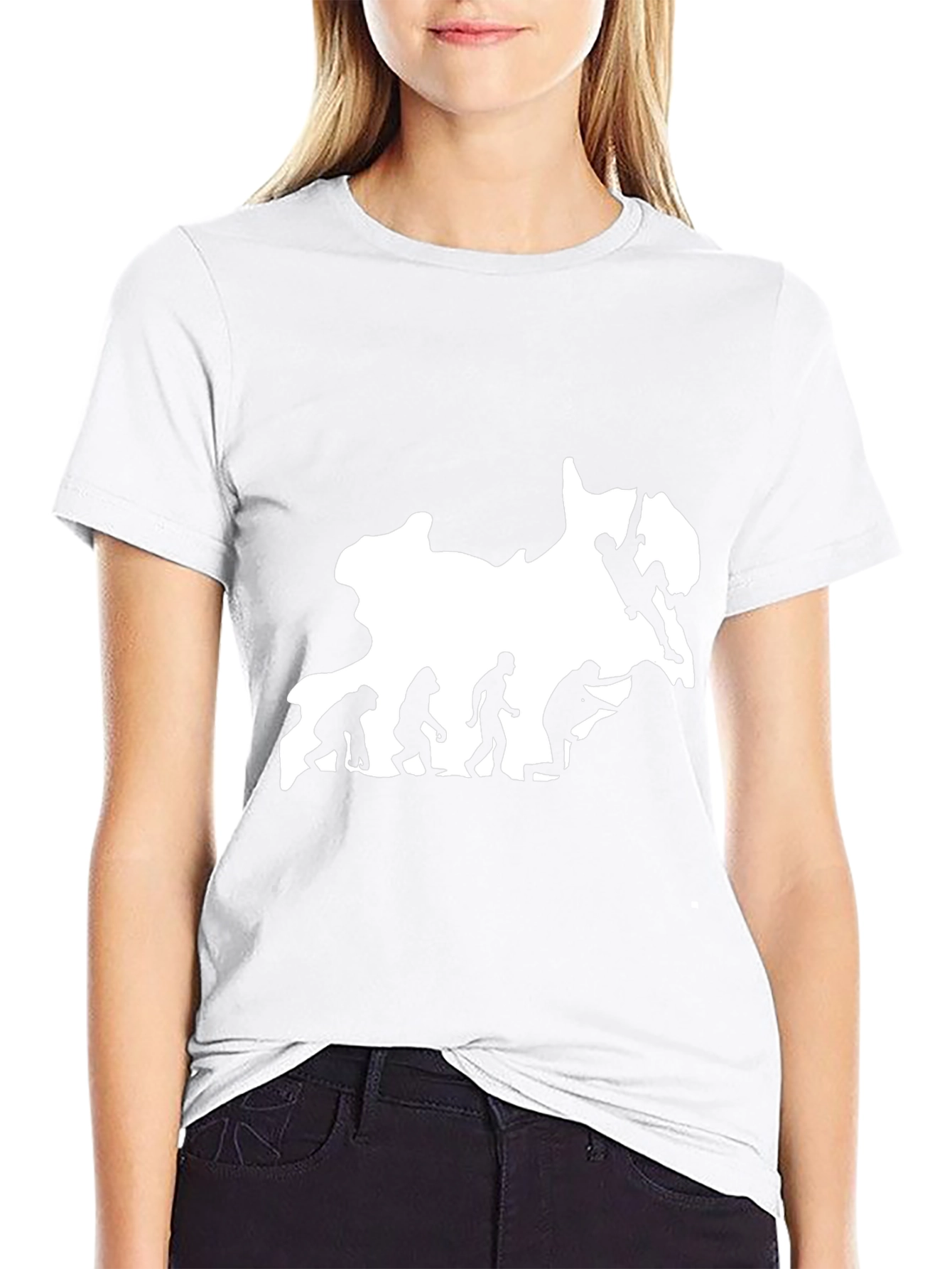 Evolution Climbing T-Shirt Black Novelty Tee