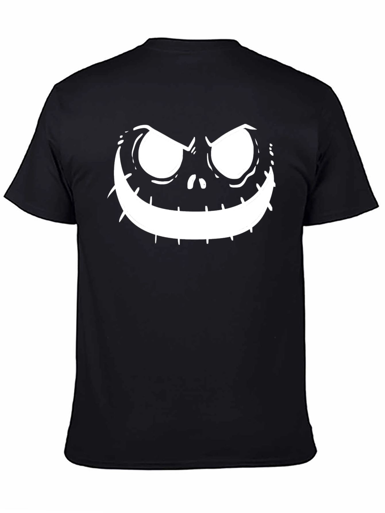 Mens Jack Skellington Face Black T-Shirt