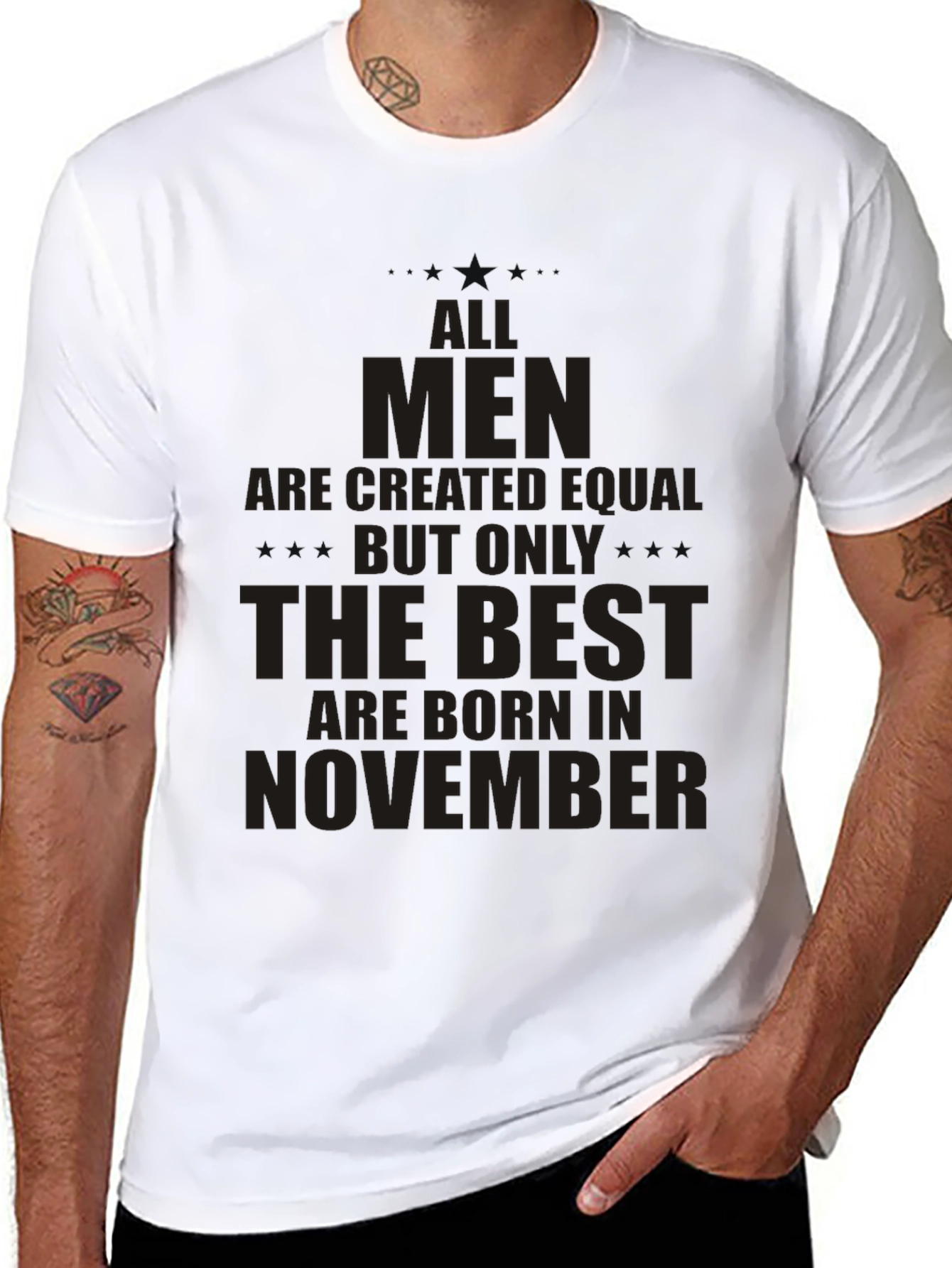 All Men are Created Equal November Birthday T-Shirt