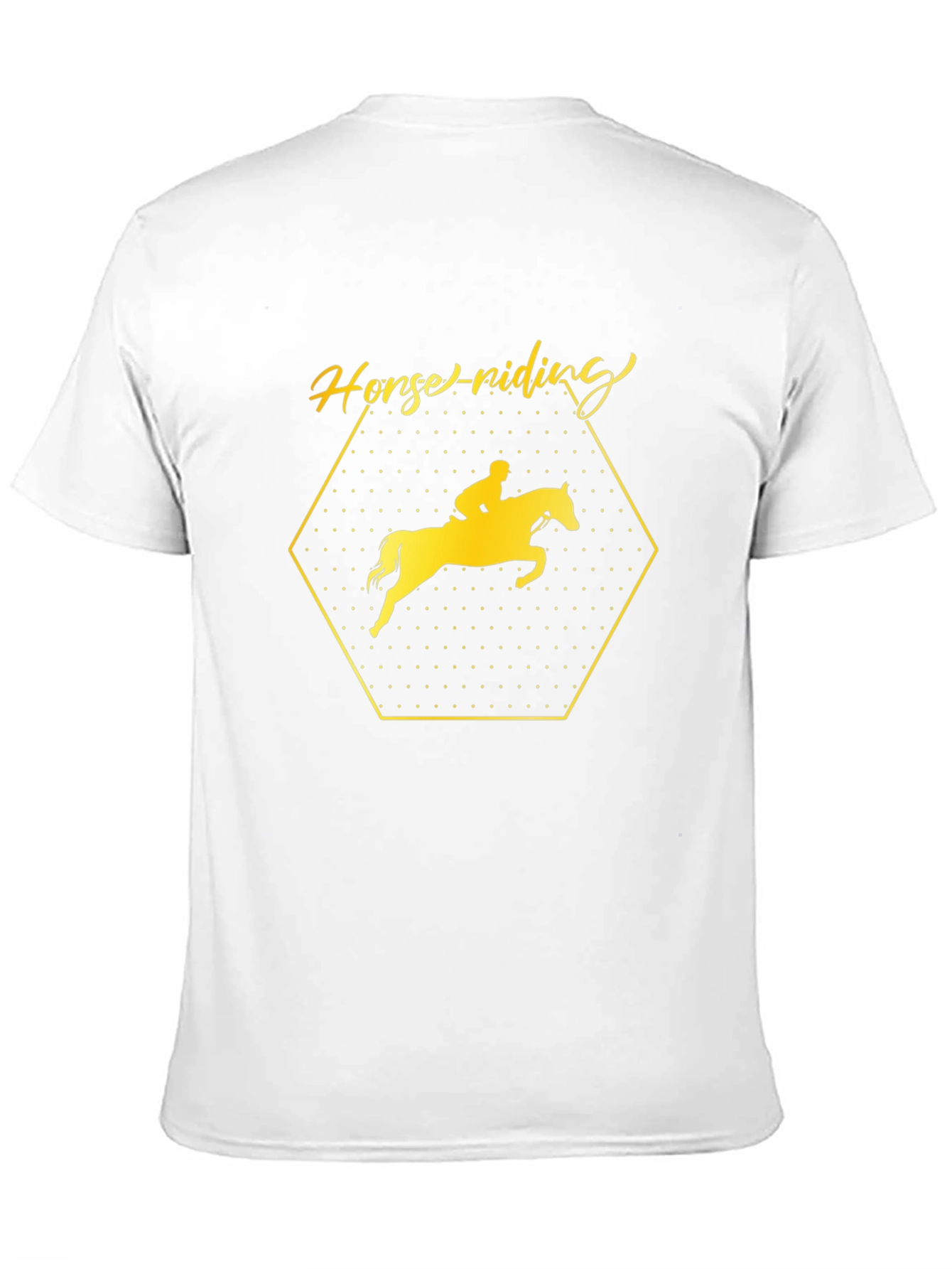 Equestrian Black T-Shirt - Horse Riding Design