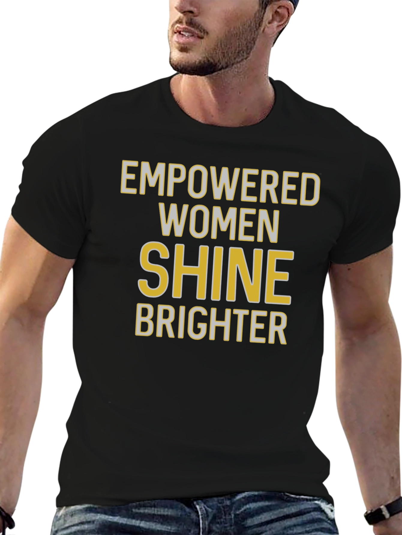 Empowered Women Shine Brighter Graphic T-Shirt