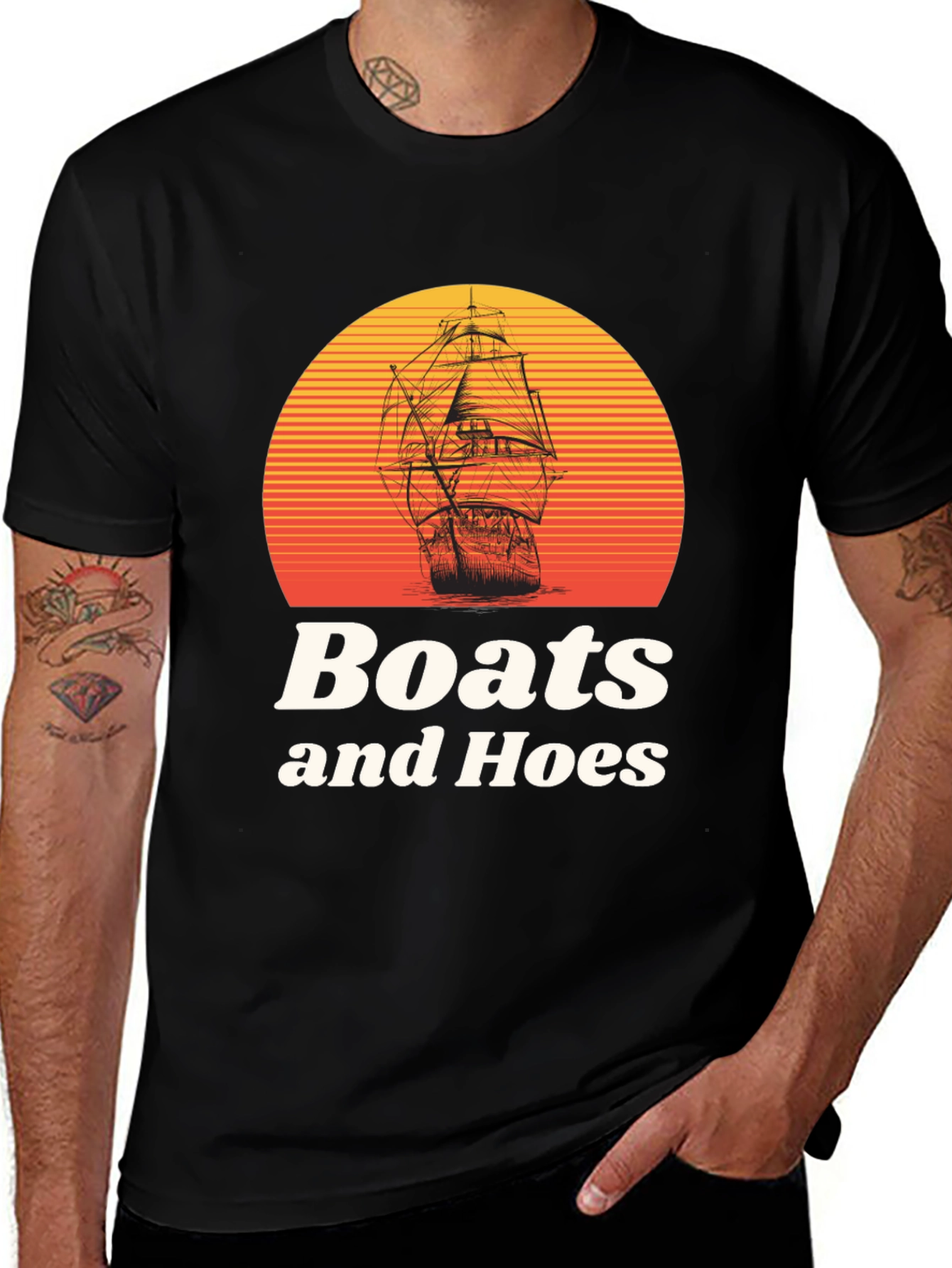 Boats and Hoes Graphic T-Shirt