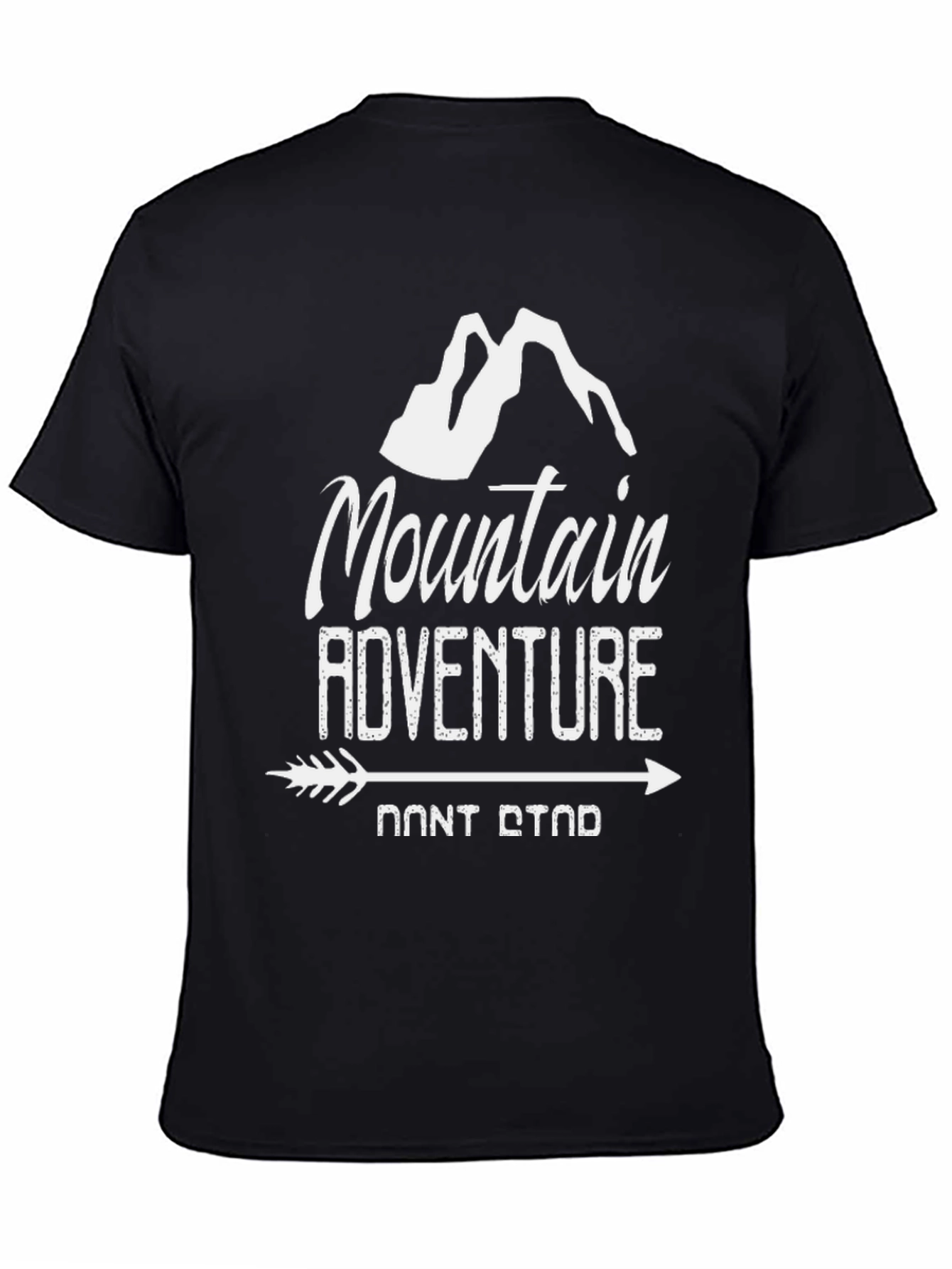 Mountain Adventure Black Graphic Tee