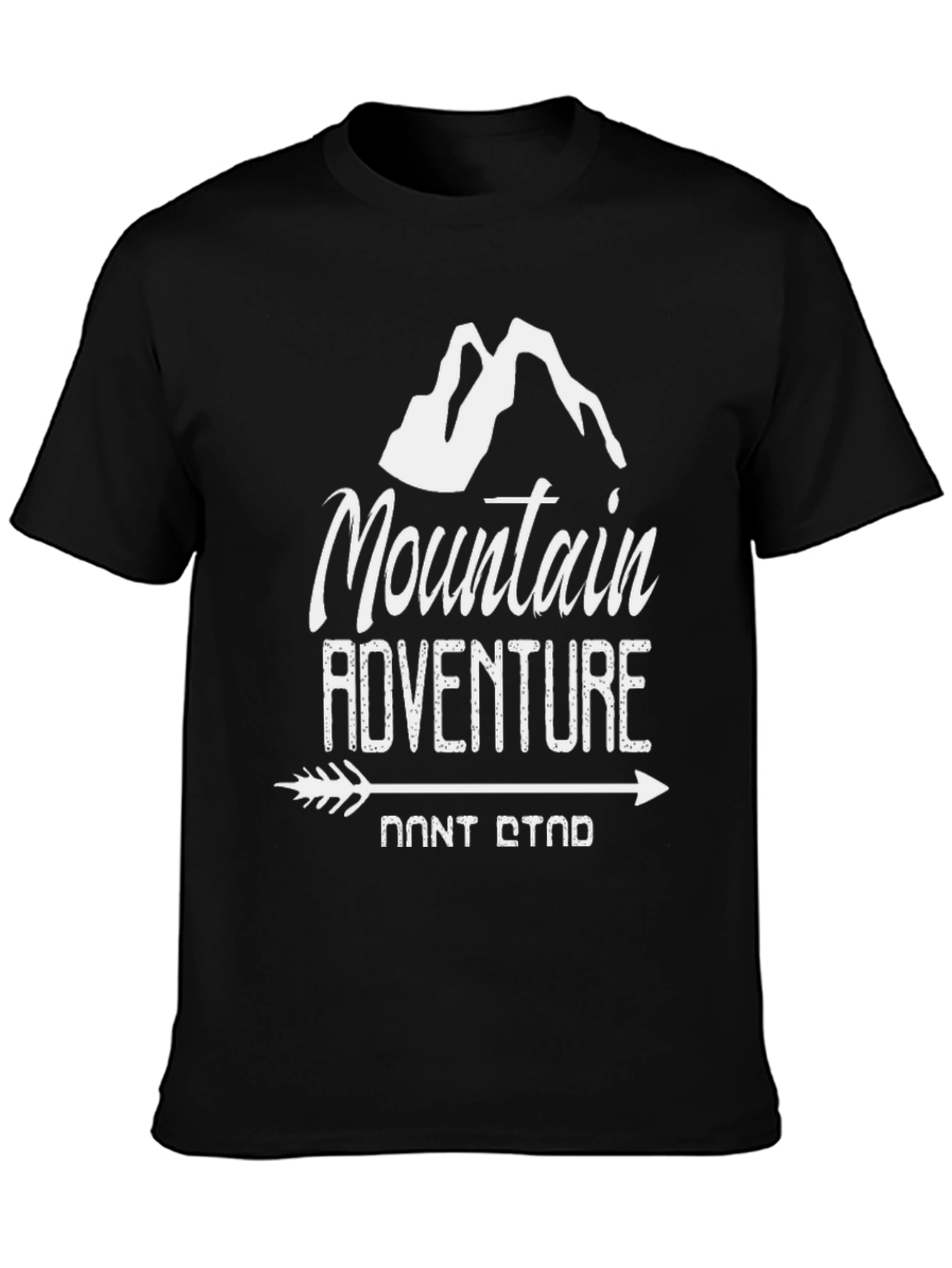 Mountain Adventure Black Graphic Tee