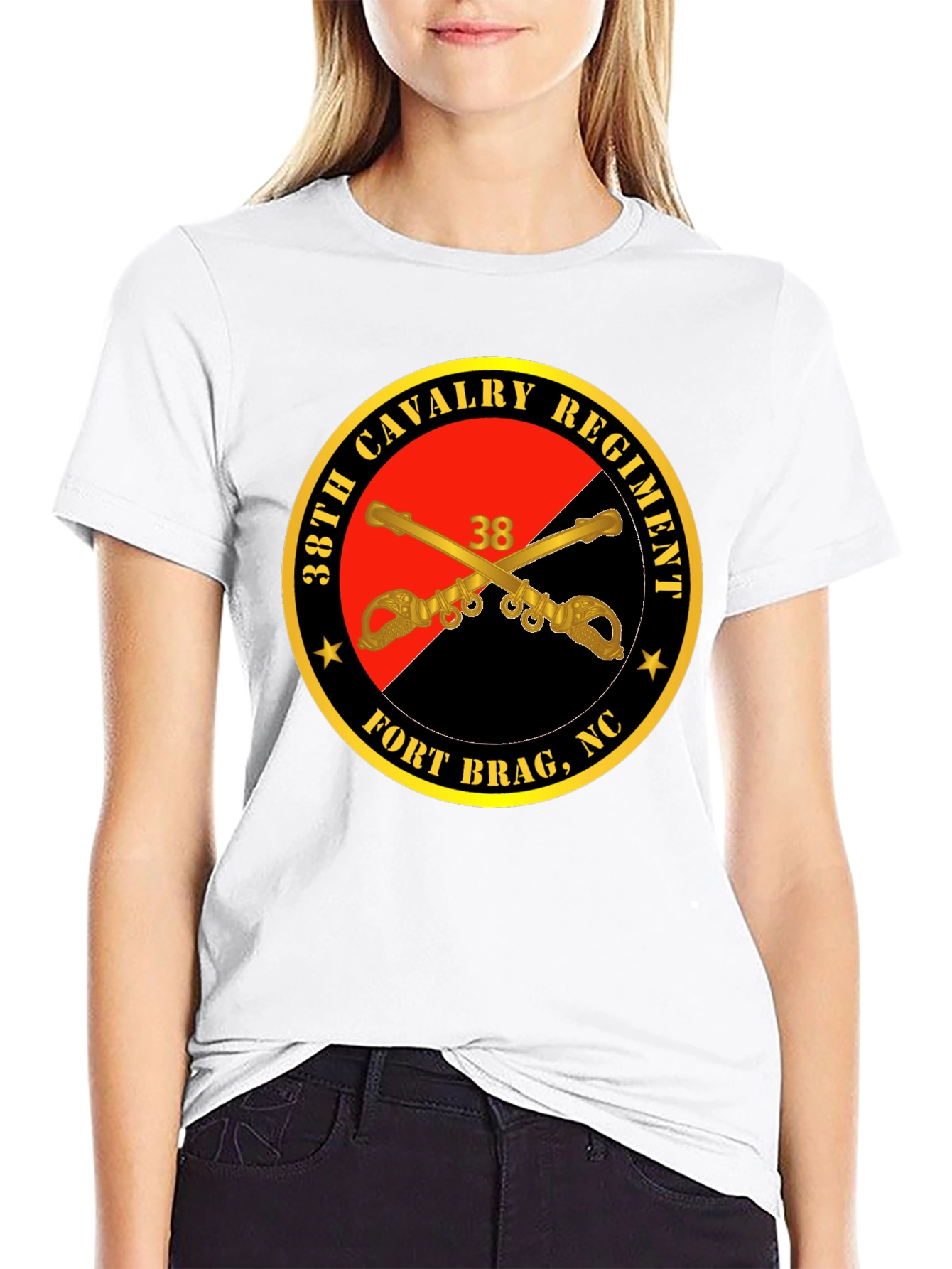 38th Cavalry Regiment Black T-Shirt