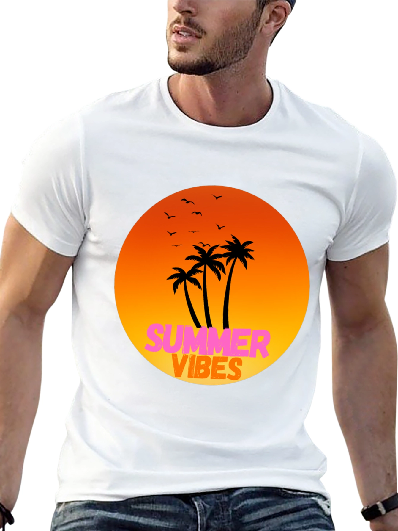Summer Vibes Graphic Tee - Relaxed Fit