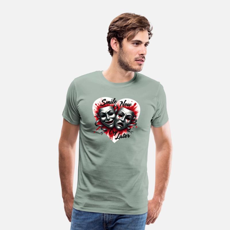 Airbrush T Shirt Smile Now Cry Later Design