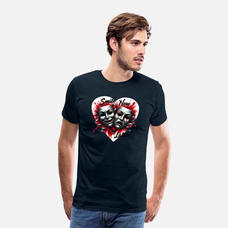 Airbrush T Shirt Smile Now Cry Later Design