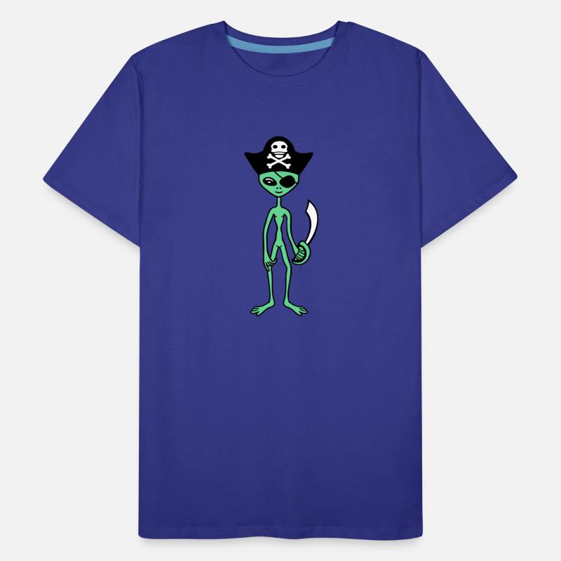 Alien Pirate Captain Funny Extraterrestrial Being
