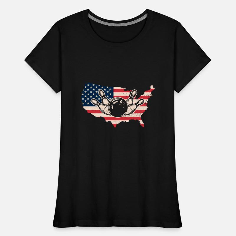 American Flag Bowling Bowler Tenpin Champion