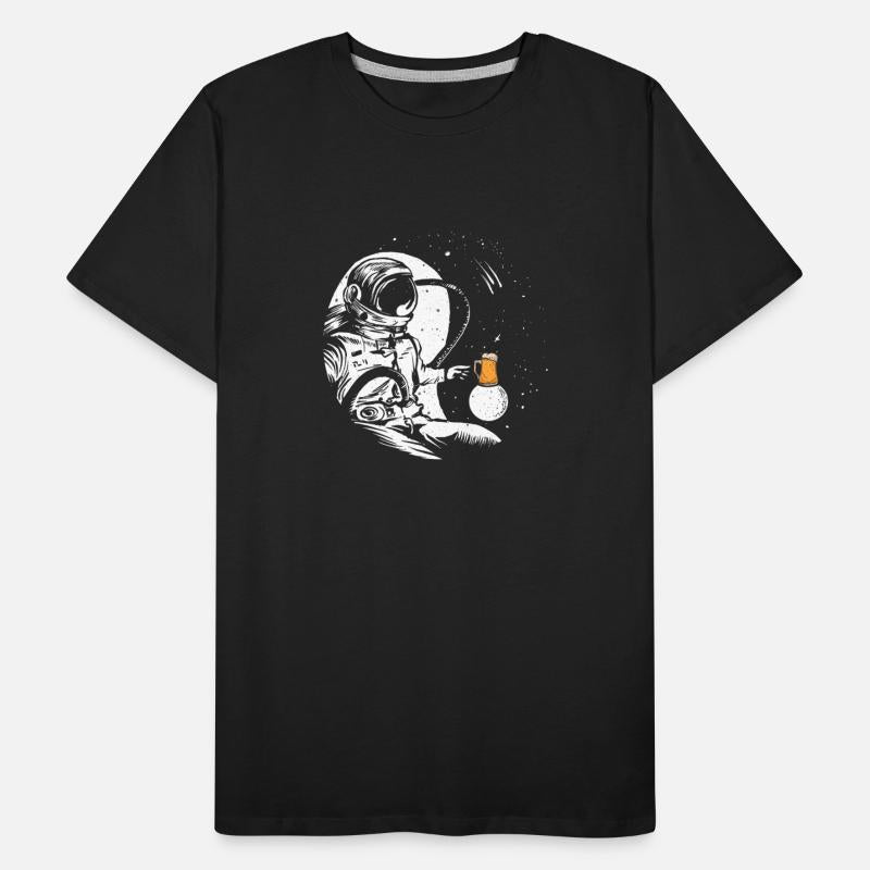 Astronaut drinks beer in space