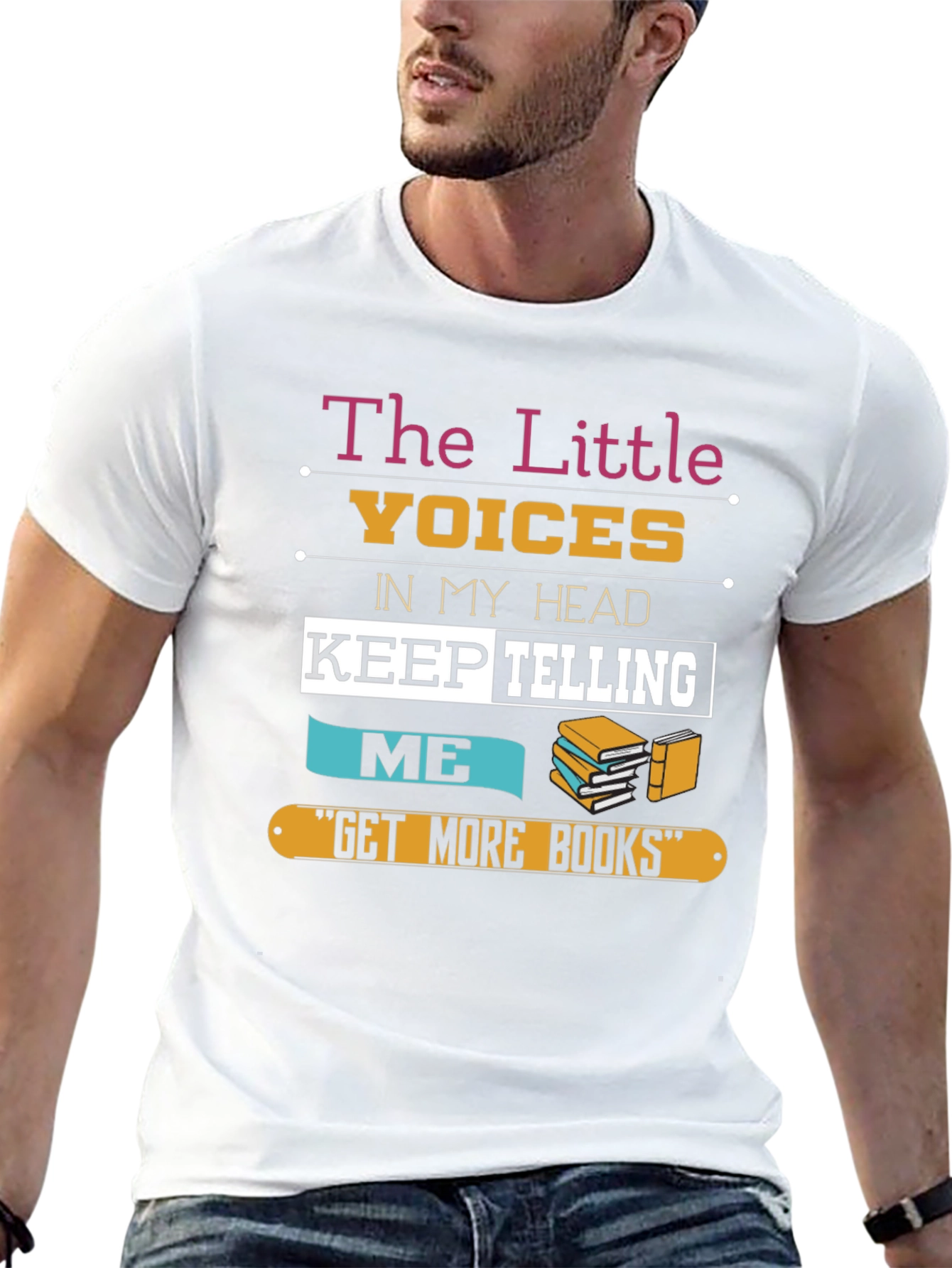 The Little Voices Get More Books Graphic T-Shirt