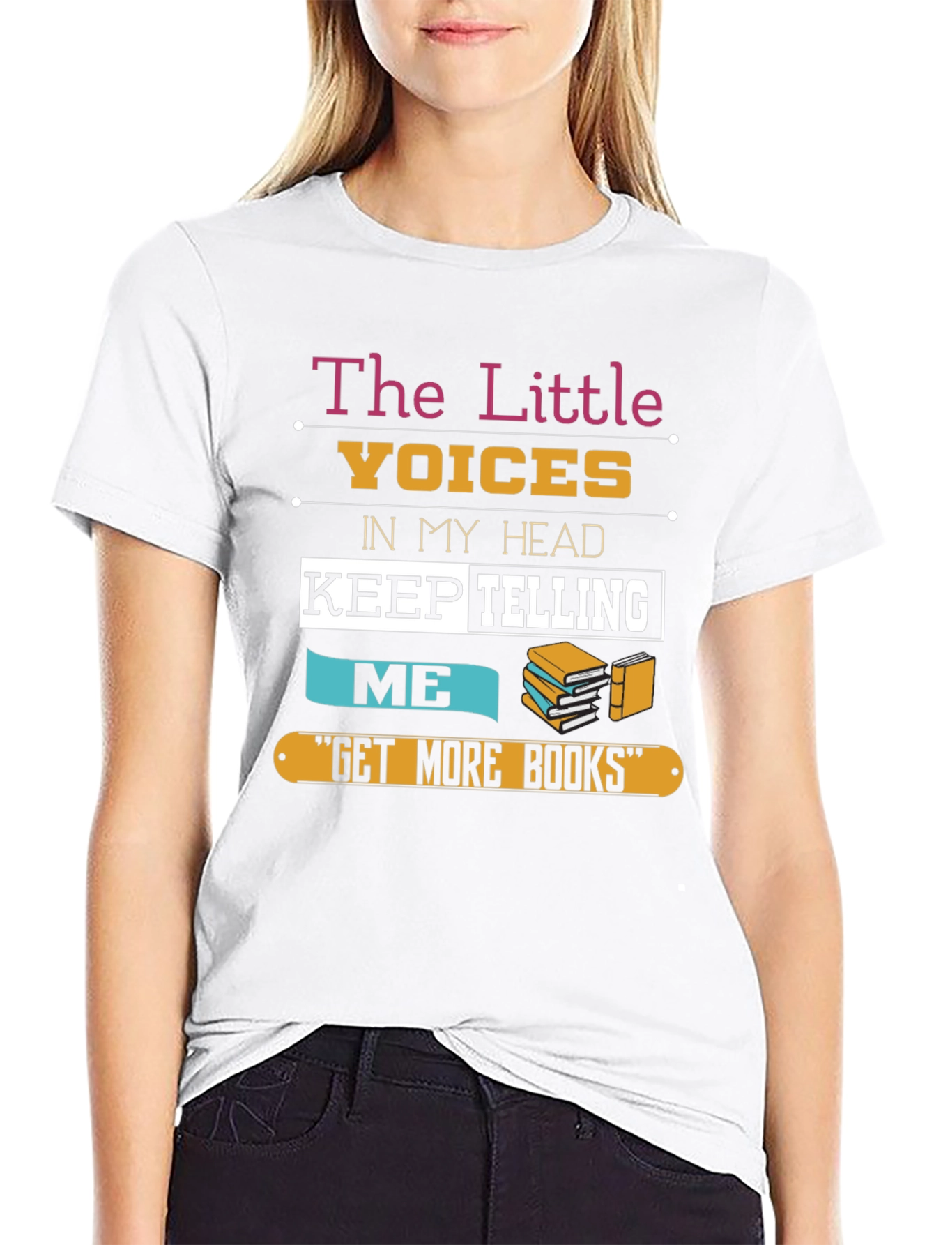 The Little Voices Get More Books Graphic T-Shirt